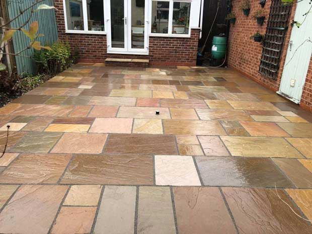 block paved footpaths Durham