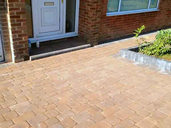 block paved footpaths Durham