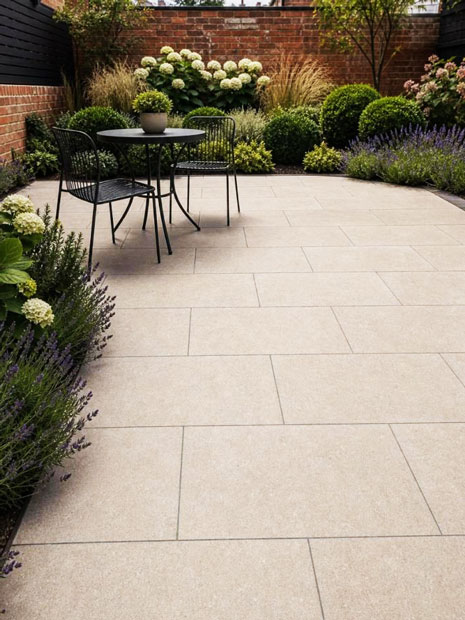 Porcelain patios and footpaths in Durham
