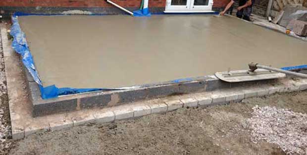 concrete conservatory base installers Durham and Chester-le-Street