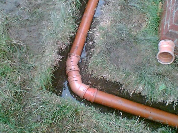 Trench digging and drainage pipe laying durham